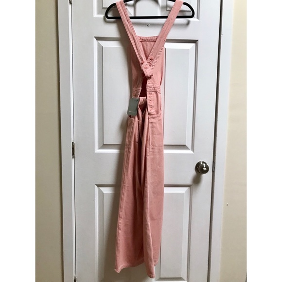 [ASOS] Pink Denim Halter Wide Leg Jumpsuit (NWT!) - Picture 4 of 7